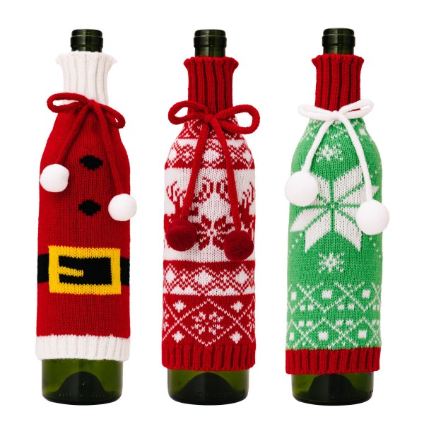 Custom Holiday Wine Bottle Sweater detail 1