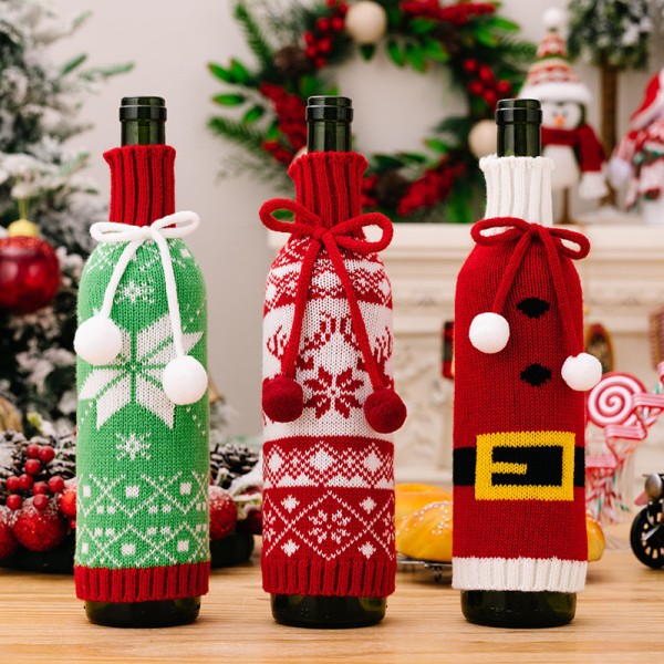 Custom Holiday Wine Bottle Sweater detail 2