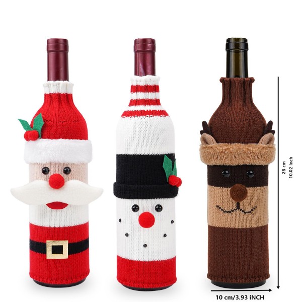 Custom Holiday Wine Bottle Sweater detail 3