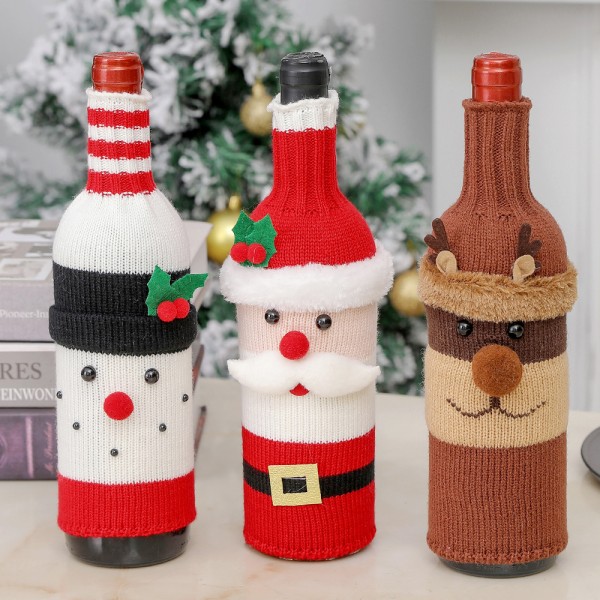 Custom Holiday Wine Bottle Sweater detail 4
