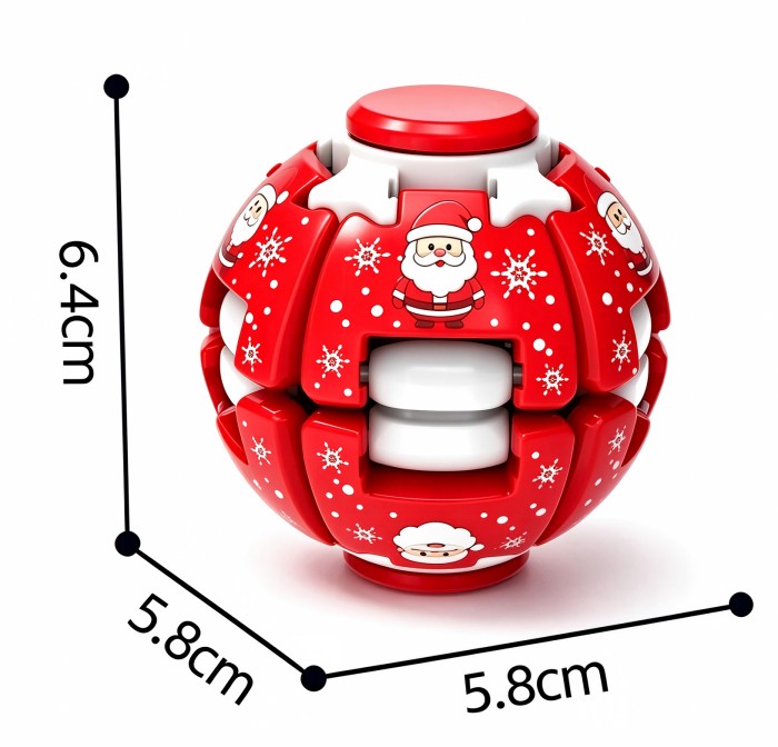 Custom Holiday Pop-and-Spin Fidget Ball detail 4